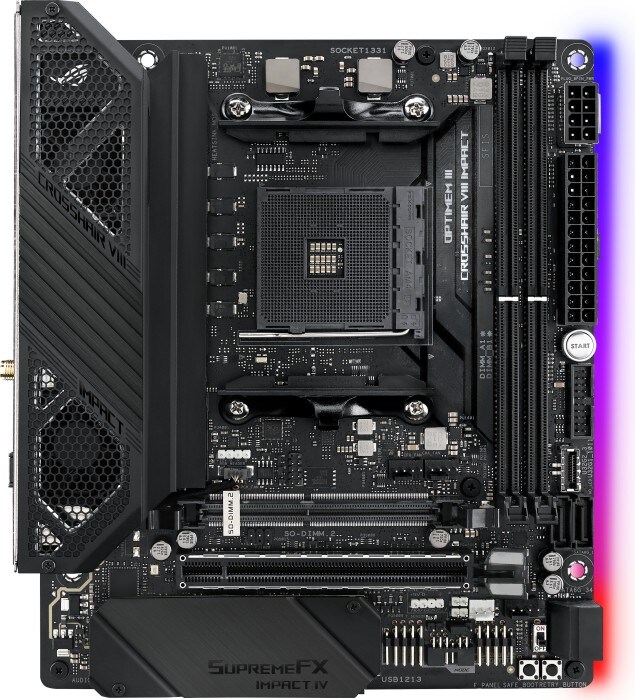 ASUS ROG Crosshair VIII Impact X570 Mini-DTX Mainboard Sockel AM4 /M.2/Wi-Fi