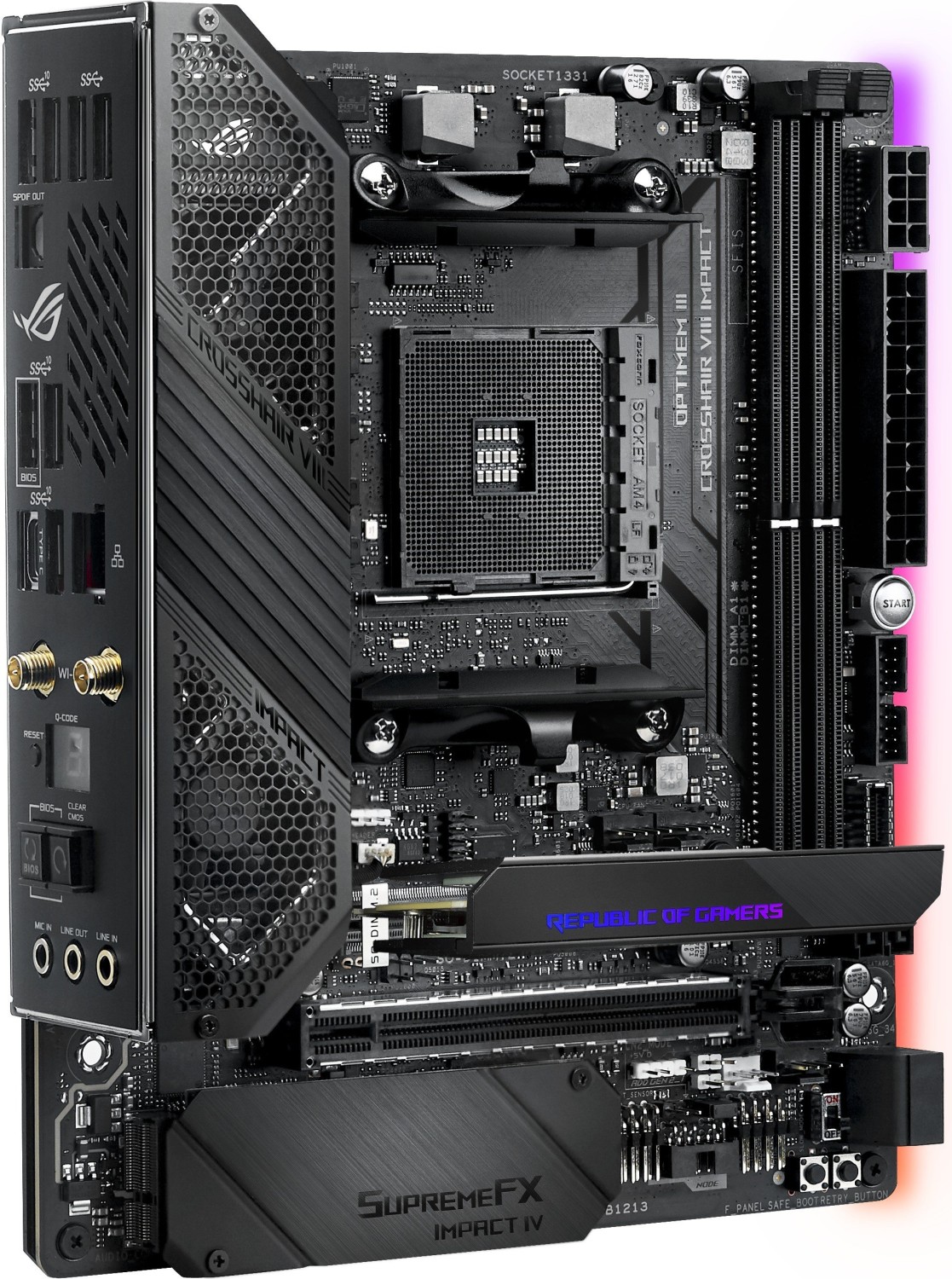 ASUS ROG Crosshair VIII Impact X570 Mini-DTX Mainboard Sockel AM4 /M.2/Wi-Fi