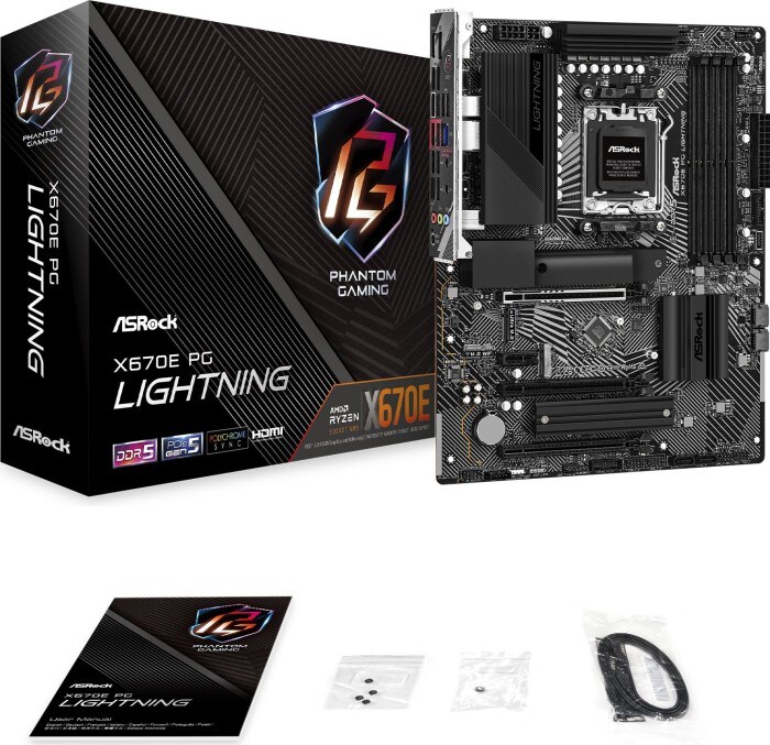 ASRock X670E PHANTOM GAMING LIGHTNING ATX Mainboard AM5