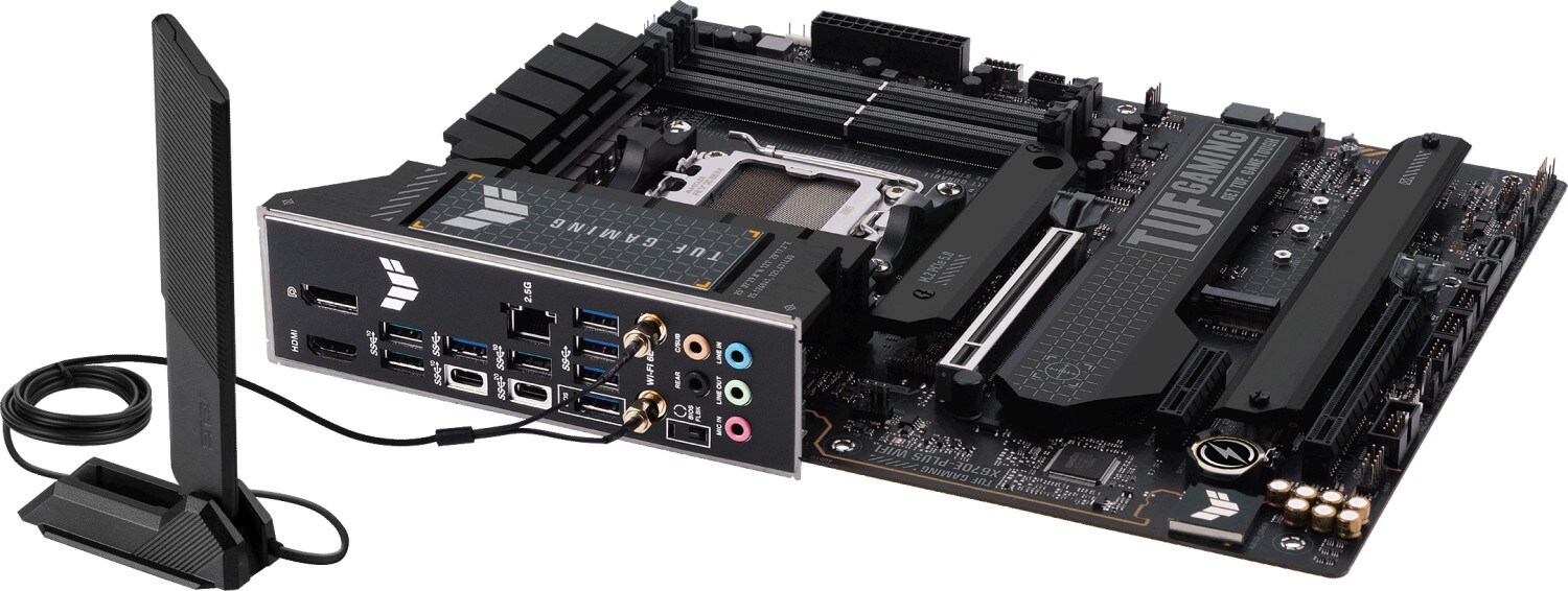 ASUS TUF Gaming X670-Plus WIFI ATX Mainboard Sockel AM5 M.2/DP/HDMI/USB3.2 BT