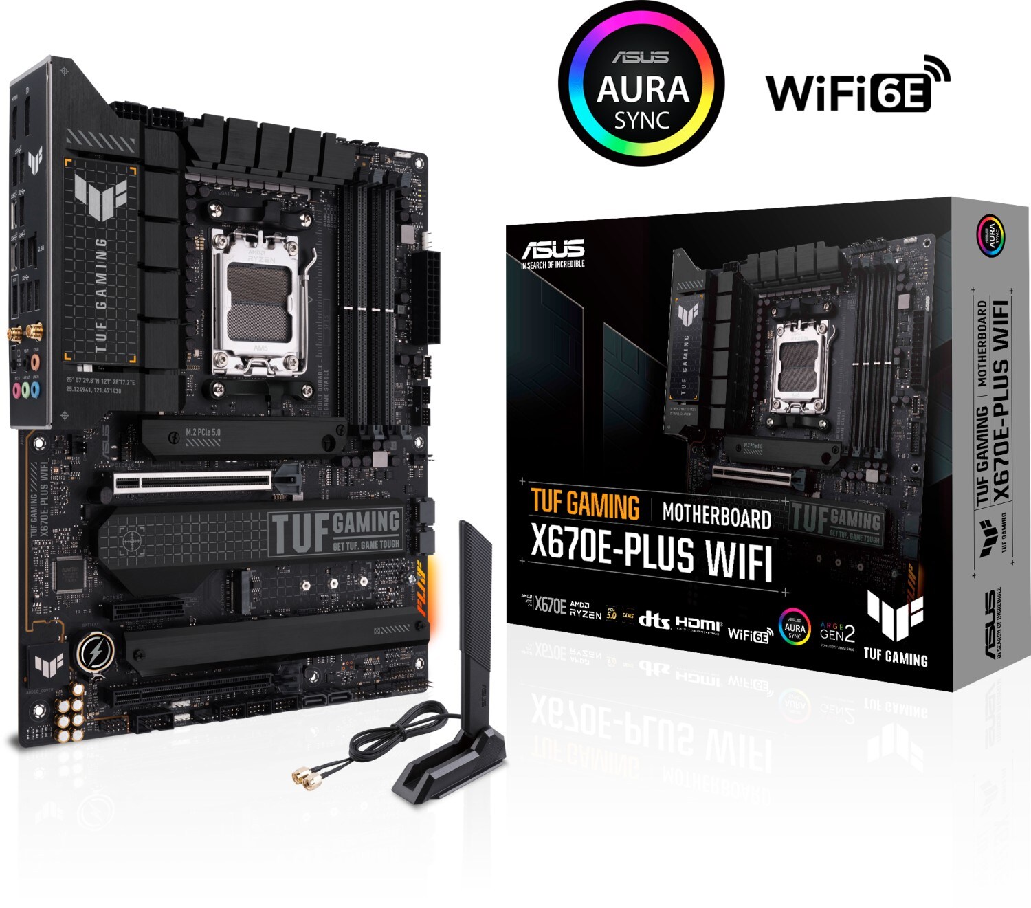 ASUS TUF Gaming X670-Plus WIFI ATX Mainboard Sockel AM5 M.2/DP/HDMI/USB3.2 BT