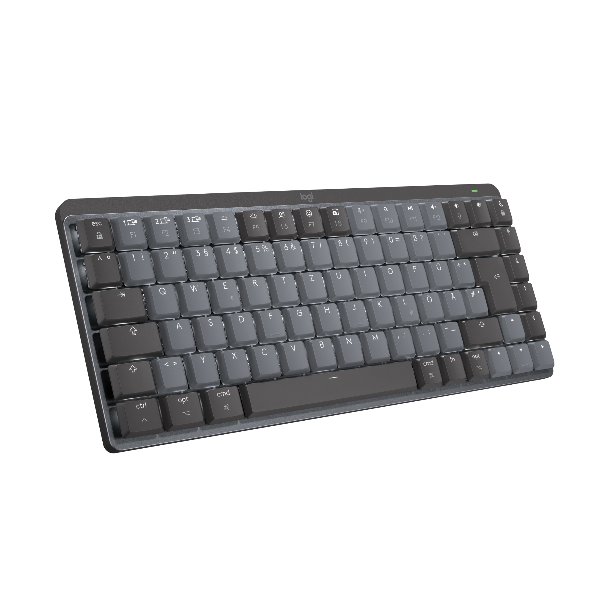 Logitech MX Mechanical Mini für Mac Kabellose Tastatur Dunkelgrau