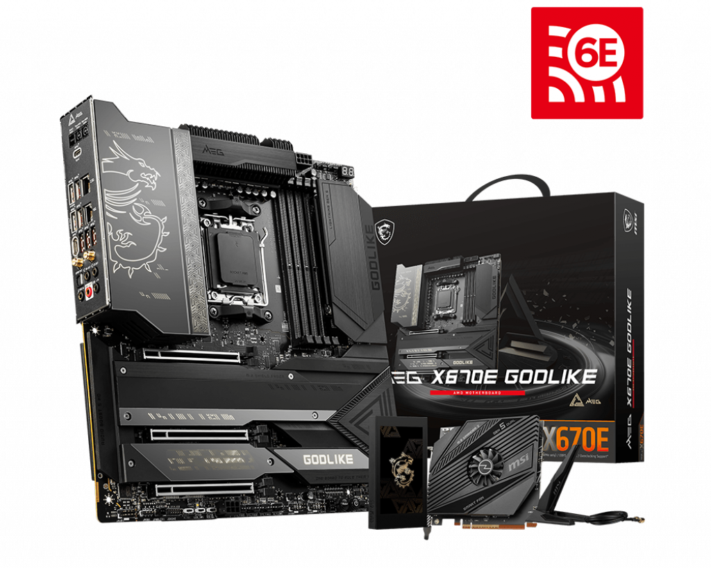 MSI MEG X670E GODLIKE ATX Mainboard Sockel AM5 4x M.2/USB3.2/WIFI/BT