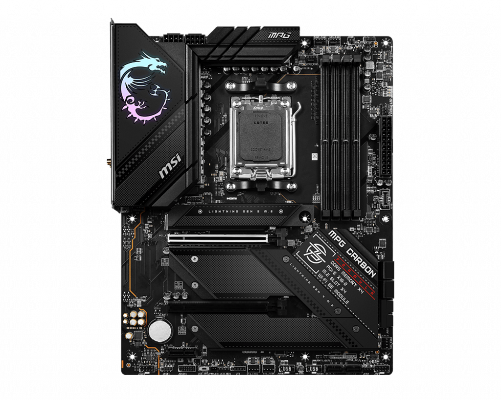 MSI MPG B650 Carbon WIFI ATX Mainboard Sockel AM5 HDMI/DP/USB-C/WIFI/BT