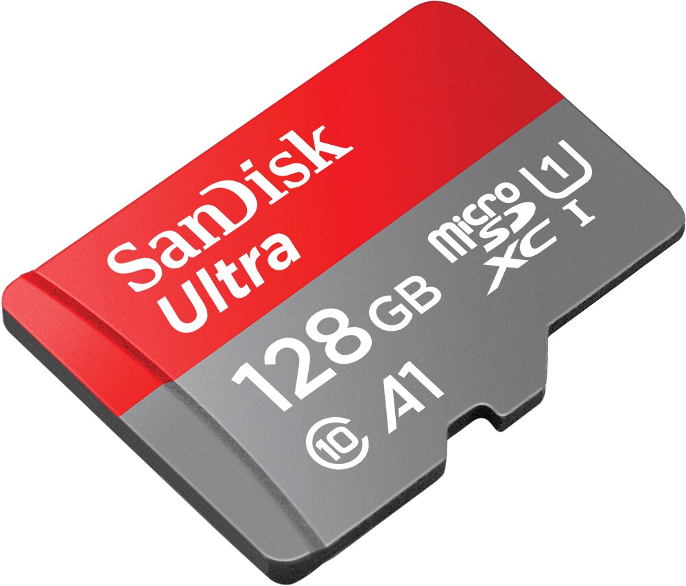 SanDisk Ultra 128 GB microSDXC Speicherkarte Kit (2022) bis 140 MB/s C10, U1, A1