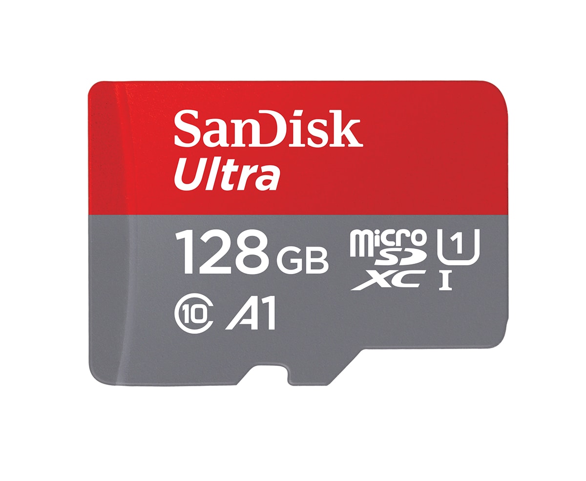 SanDisk Ultra 128 GB microSDXC Speicherkarte Kit (2022) bis 140 MB/s C10, U1, A1