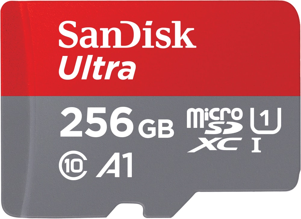 SanDisk Ultra 256 GB microSDXC Speicherkarte Kit (2022) bis 150 MB/s C10, U1, A1