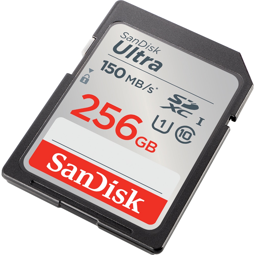 SanDisk Ultra 256 GB SDXC Speicherkarte (2022) bis 150 MB/s, C10, U1