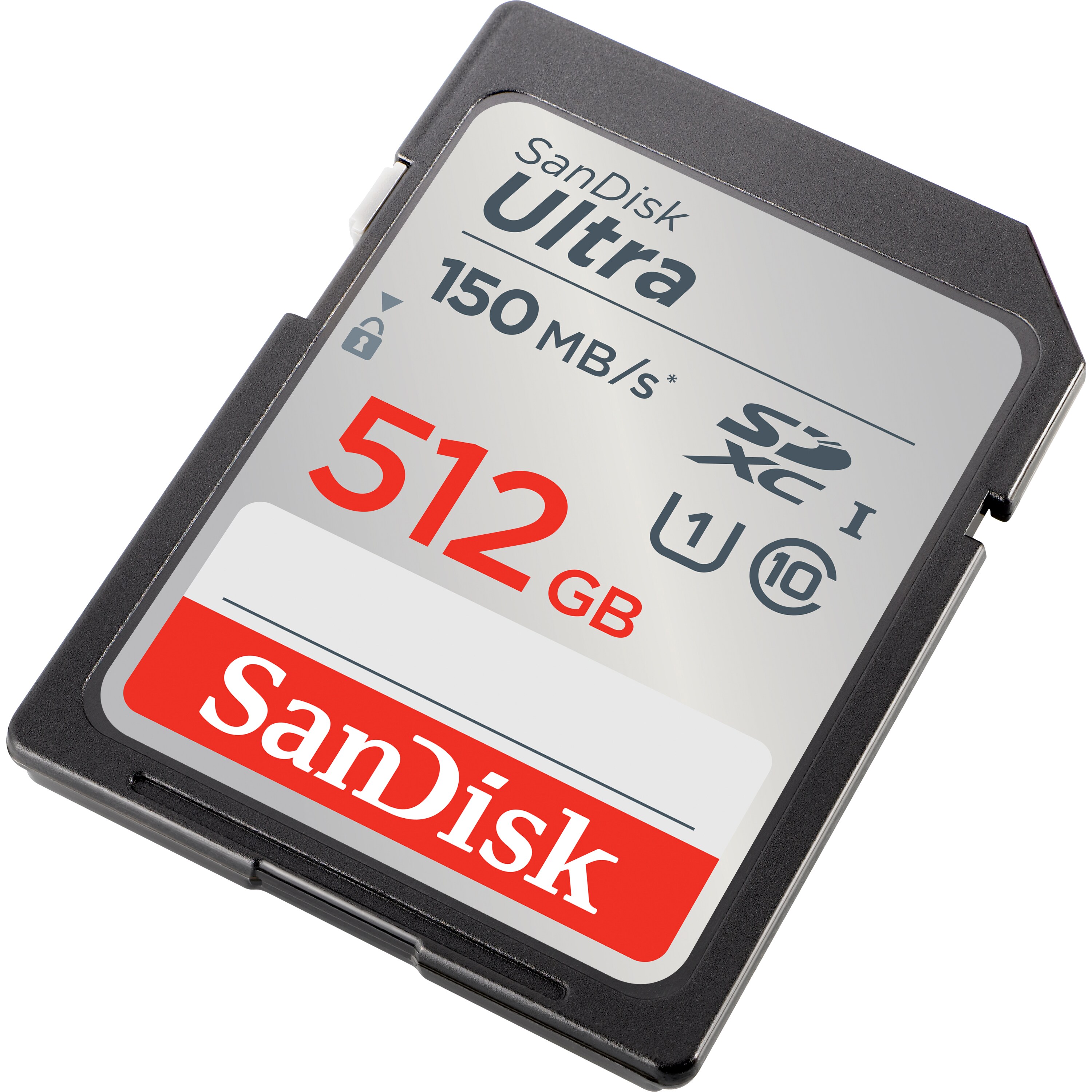 SanDisk Ultra 512 GB SDXC Speicherkarte (2022) bis 150 MB/s, C10, U1