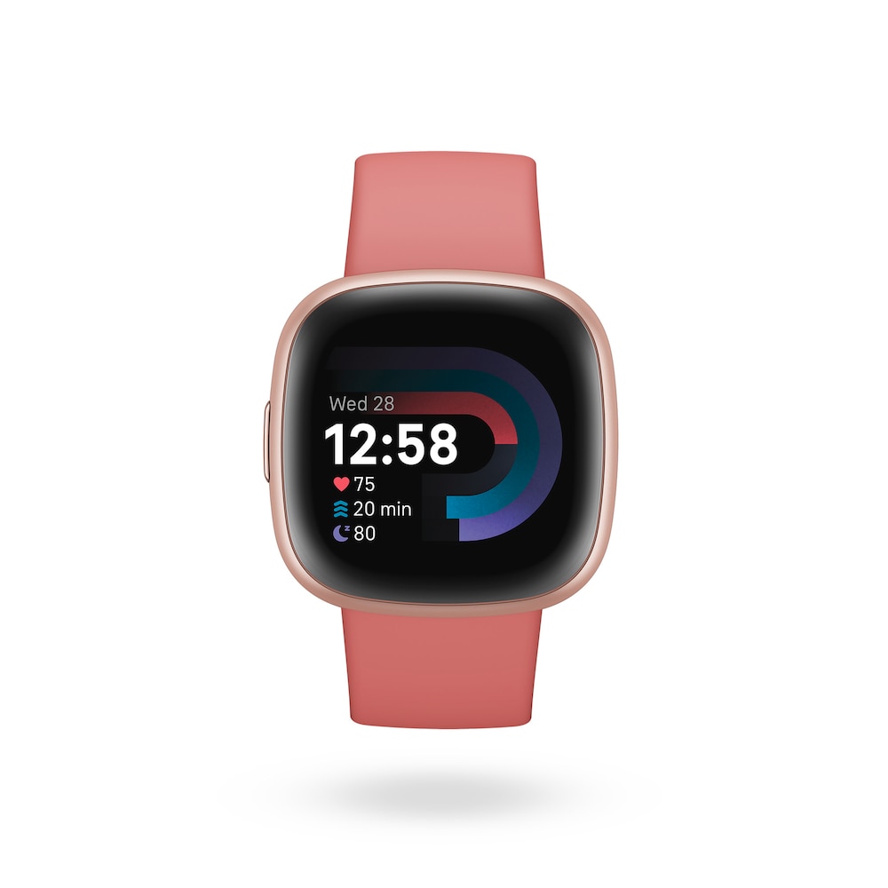 Fitbit Versa 4 Fitness-Smartwatch Rosa/Rosé