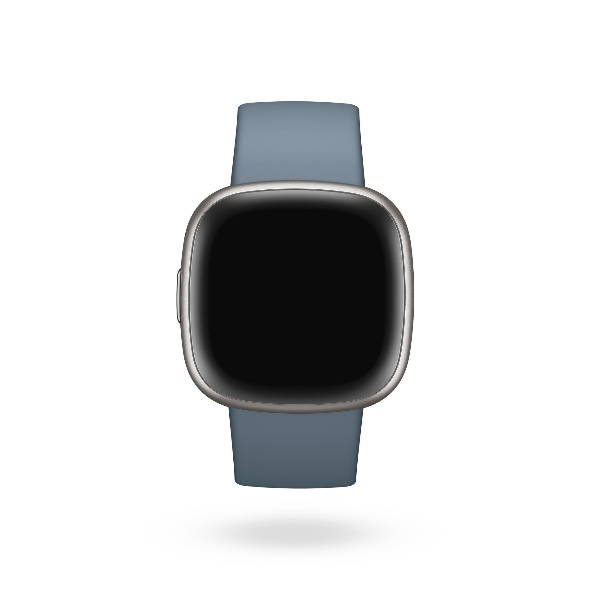 Fitbit Versa 4 Fitness-Smartwatch Blaugrau/Platin