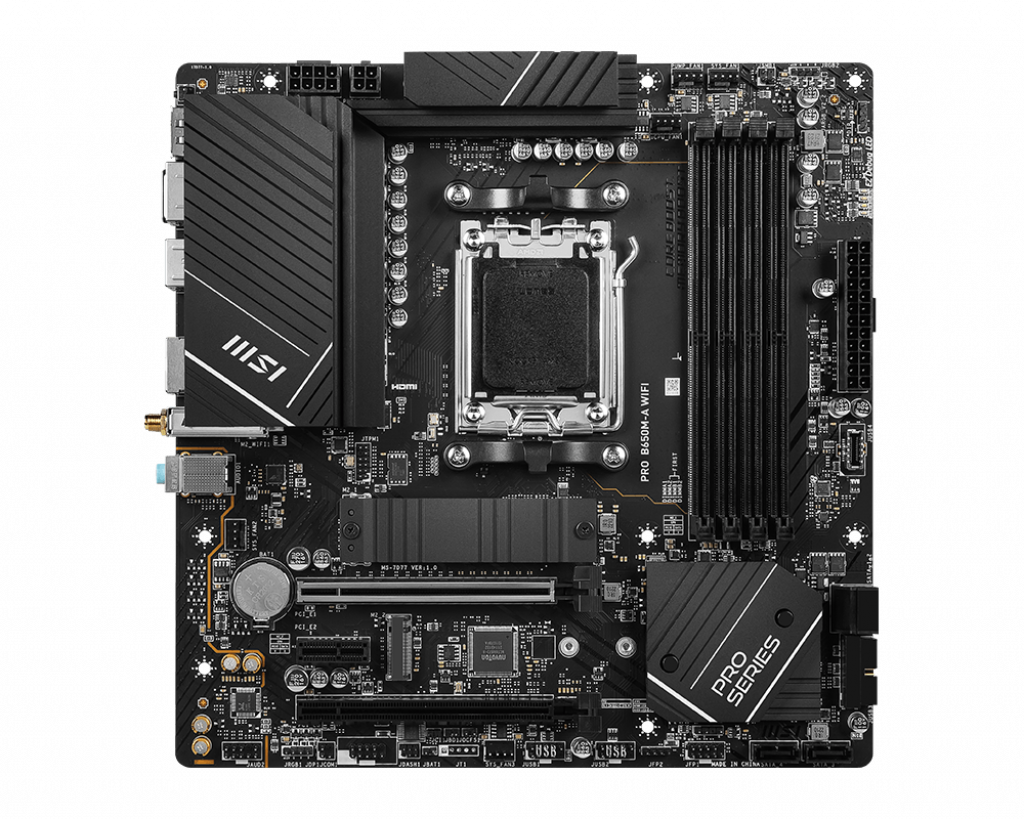 MSI PRO B650M-A WIFI mATX Mainboard Sockel AM5 HDMI/DP/USB-C/WIFI/BT