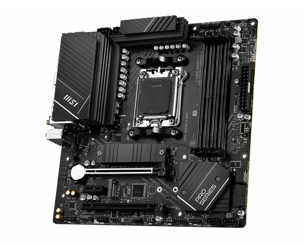 MSI PRO B650M-A WIFI mATX Mainboard Sockel AM5 HDMI/DP/USB-C/WIFI/BT