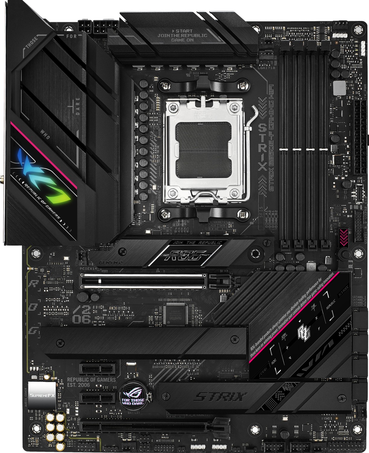 ASUS ROG STRIX B650E-F GAMING WIFI ATX Mainboard Sockel AM5 M.2/USB3.2-C/DP/HDMI