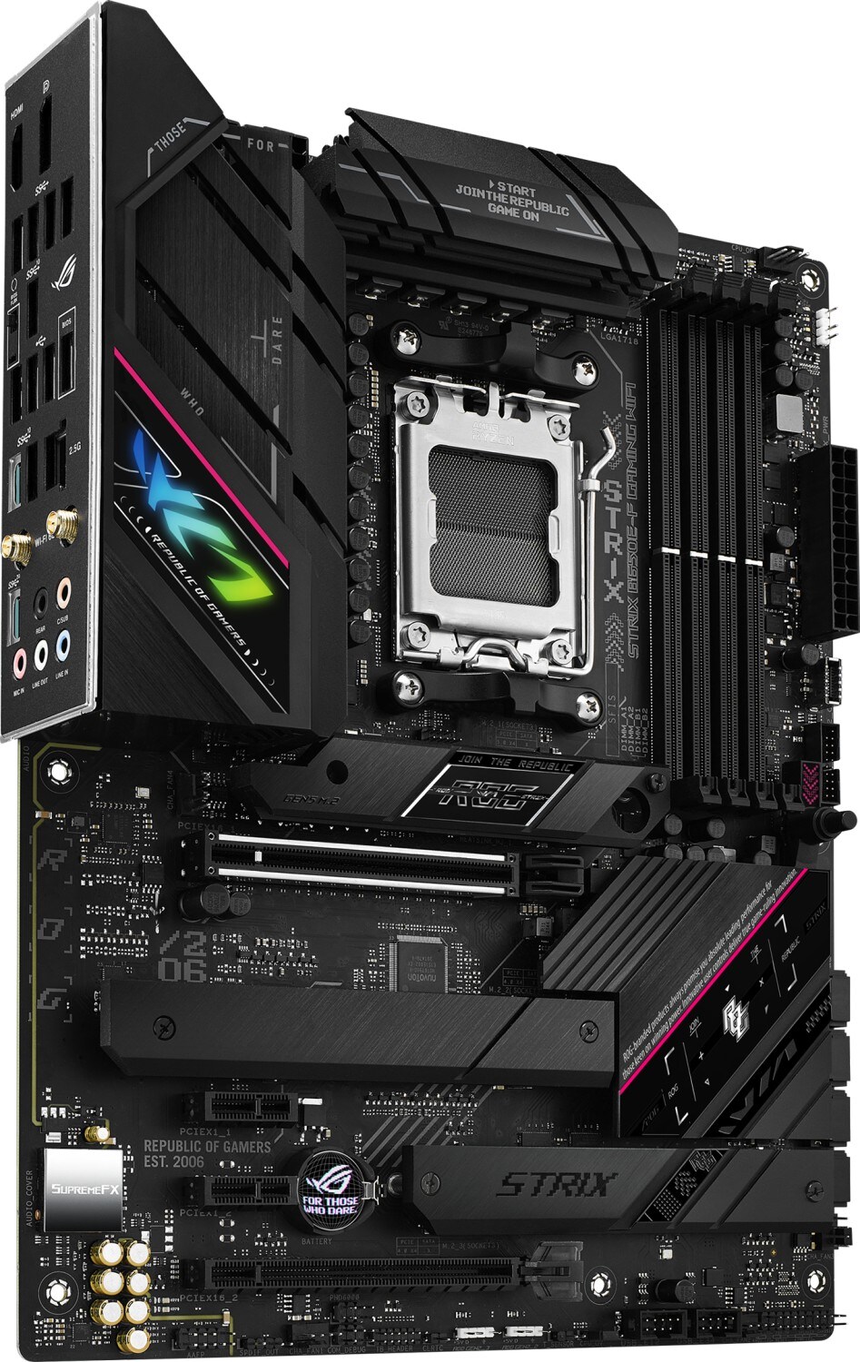 ASUS ROG STRIX B650E-F GAMING WIFI ATX Mainboard Sockel AM5 M.2/USB3.2-C/DP/HDMI