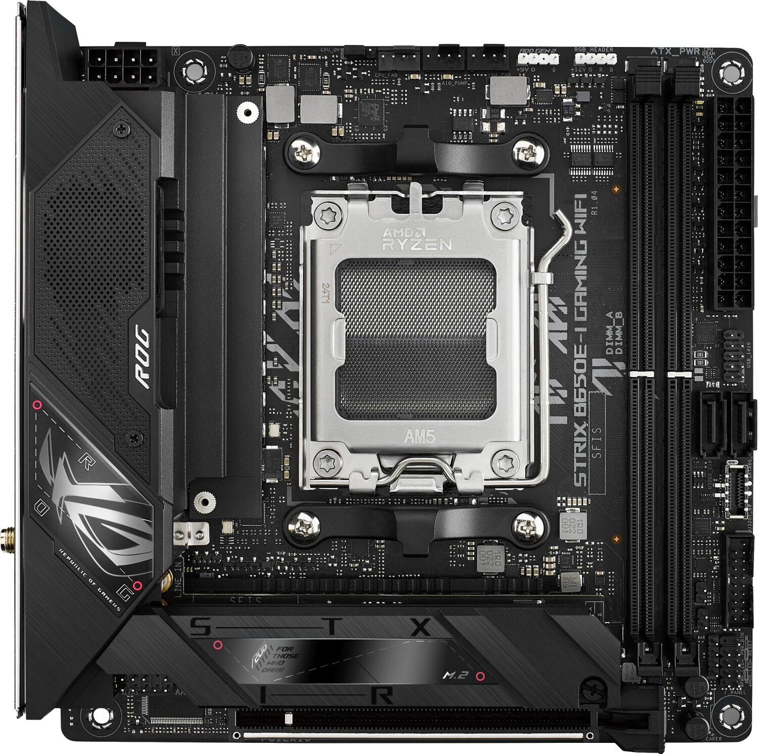 ASUS ROG STRIX B650E-I GAMING WIFI ITX Mainboard Sockel AM5 M.2/USB3.2-C/HDMI