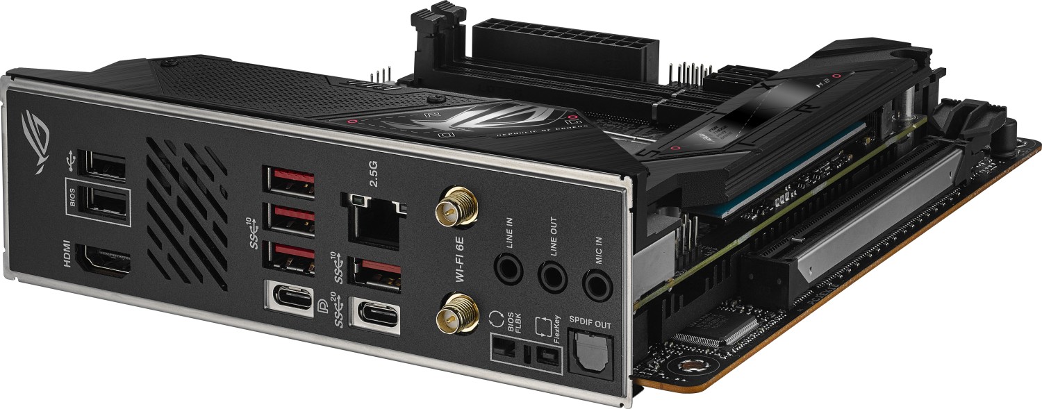 ASUS ROG STRIX B650E-I GAMING WIFI ITX Mainboard Sockel AM5 M.2/USB3.2-C/HDMI