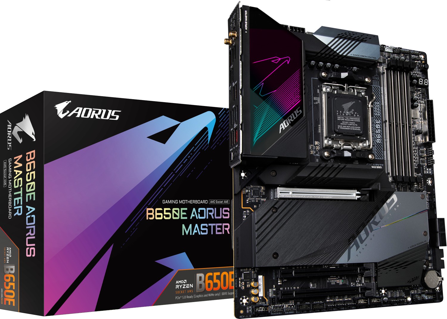 GIGABYTE B650E AORUS MASTER ATX Mainboard Sockel AM5 HDMI/USB-C/M.2/WIFI6E