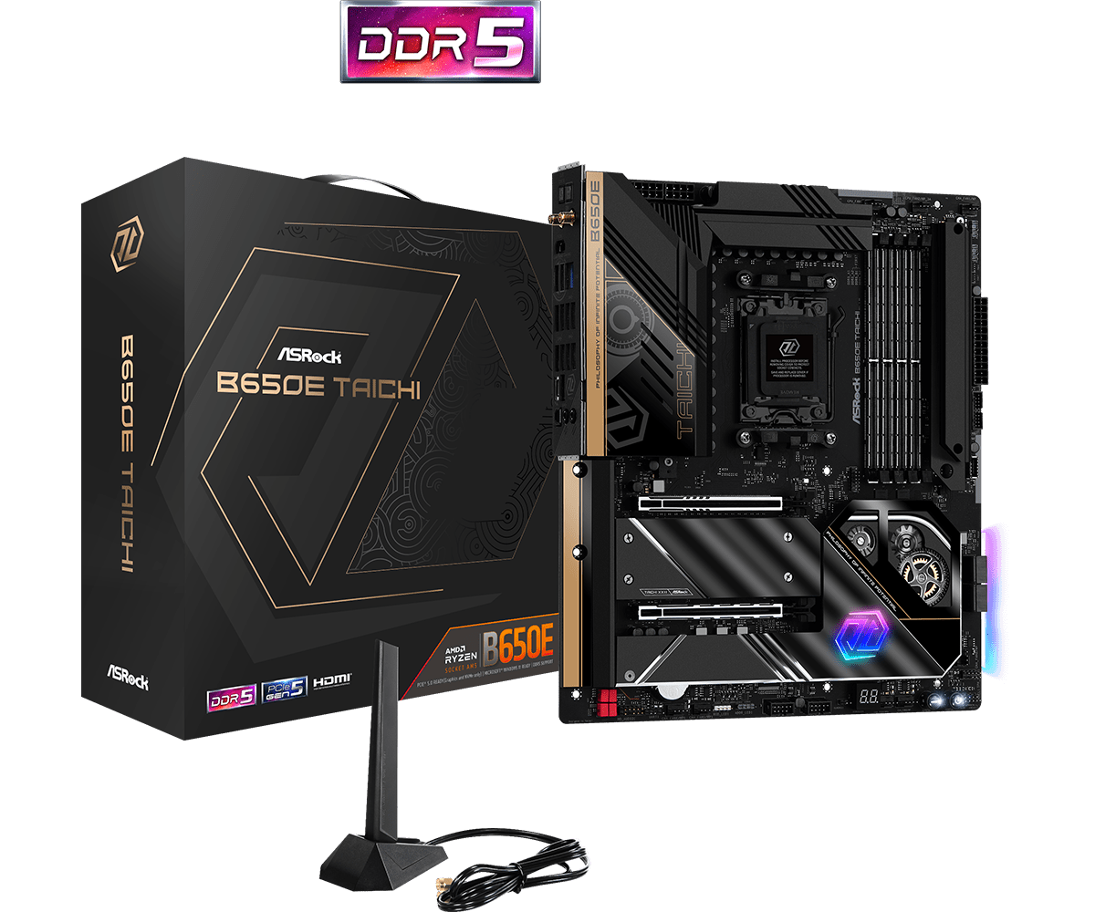 ASRock B650E TAICHI EATX Mainboard AM5 HDMI/M.2/WIFI/BT/USB-C