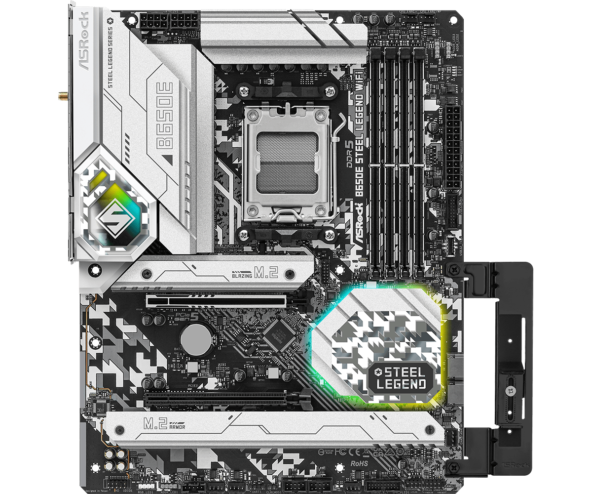 ASRock B650E Steel Legend WiFi ATX Mainboard AM5 HDMI/DP/M.2/BT/USB-C