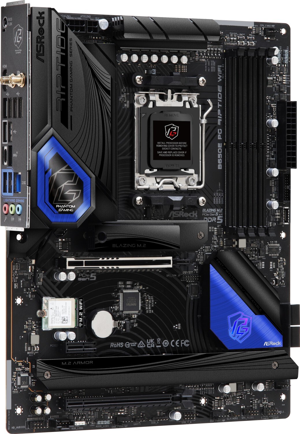 ASRock B650E PG RIPTIDE WIFI ATX Mainboard AM5 HDMI/M.2/BT/USB-C