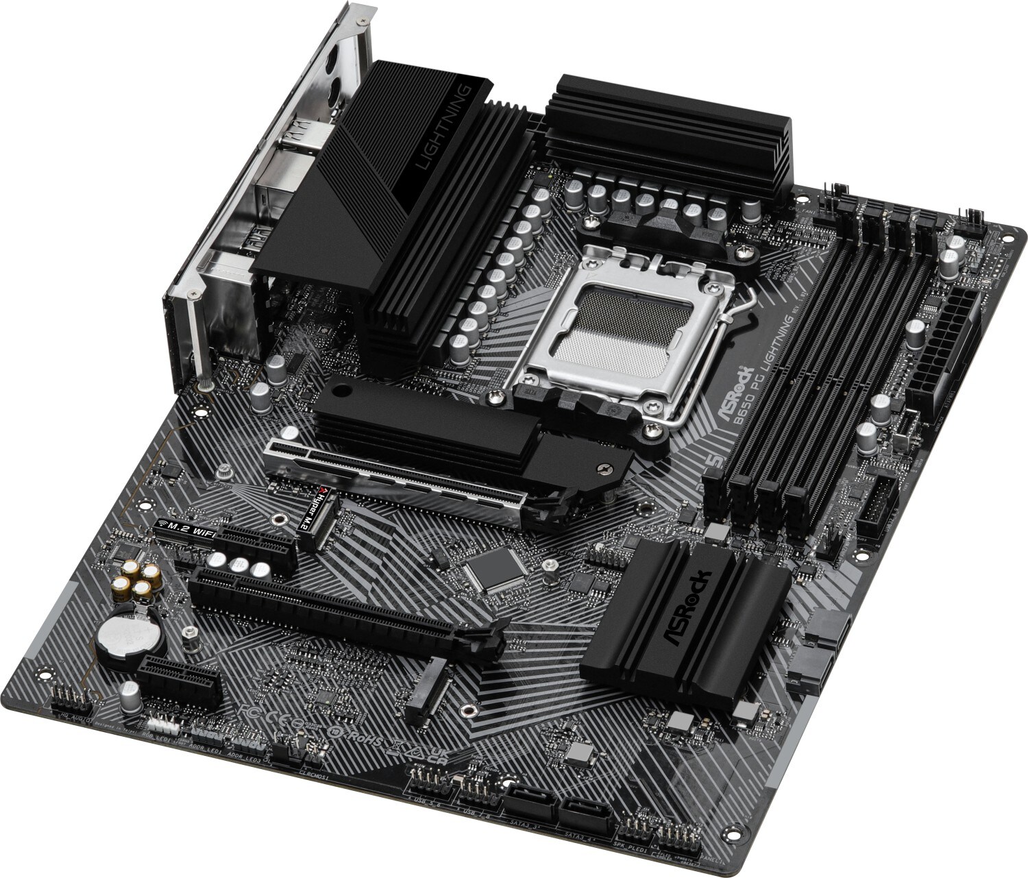 ASRock B650 PG LIGHTNING ATX Mainboard AM5/HDMI/M.2/USB-C