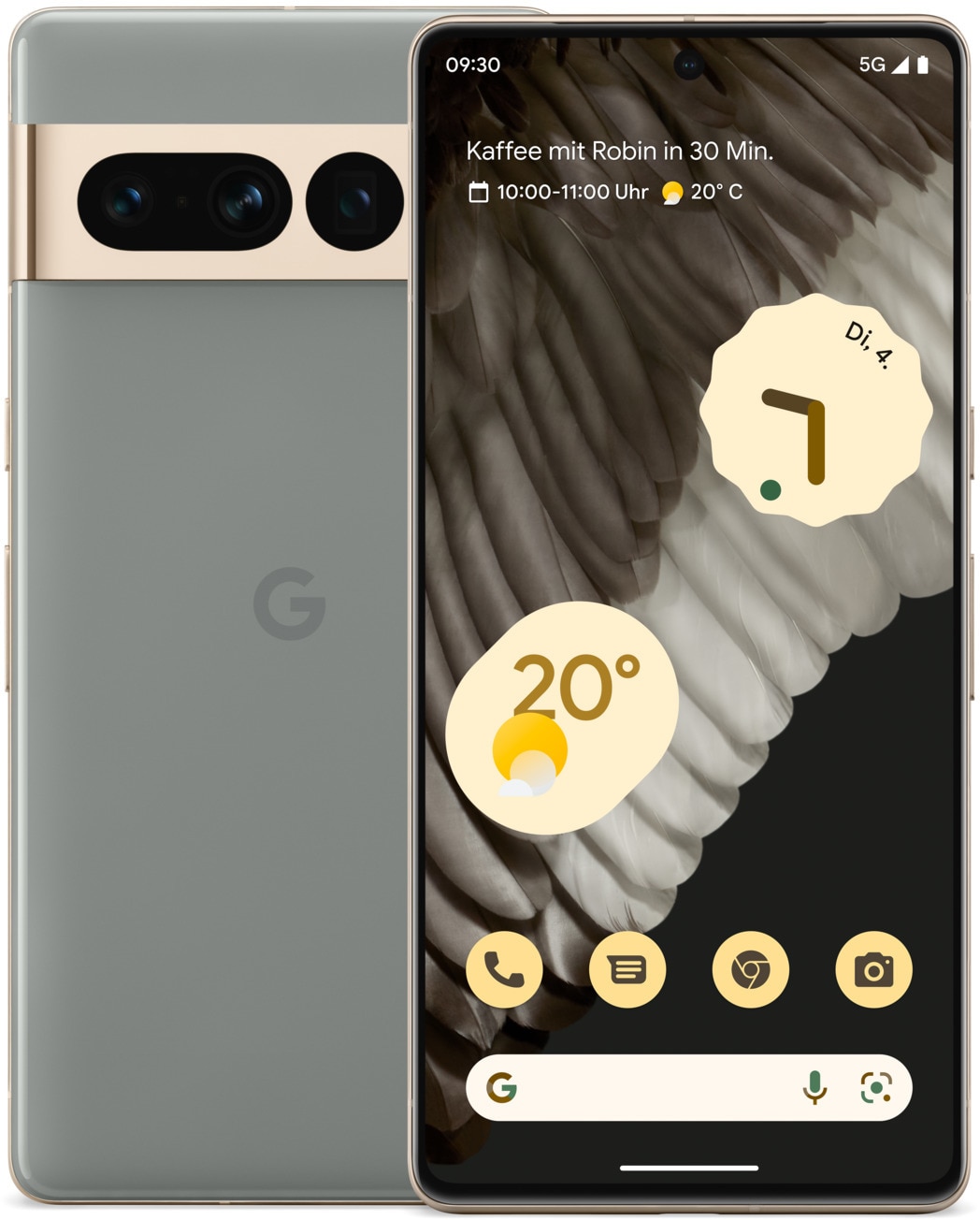 Google Pixel 7 Pro 5G 12/128 GB hazel (grün) Android 13.0 Smartphone