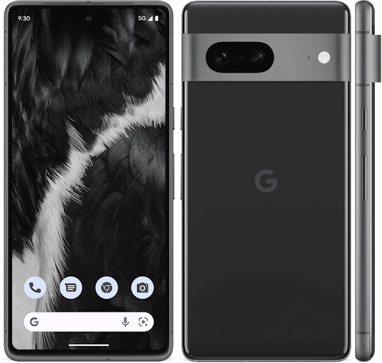 Google Pixel 7 5G 8/128 GB obsidian (schwarz) Android 13.0 Smartphone