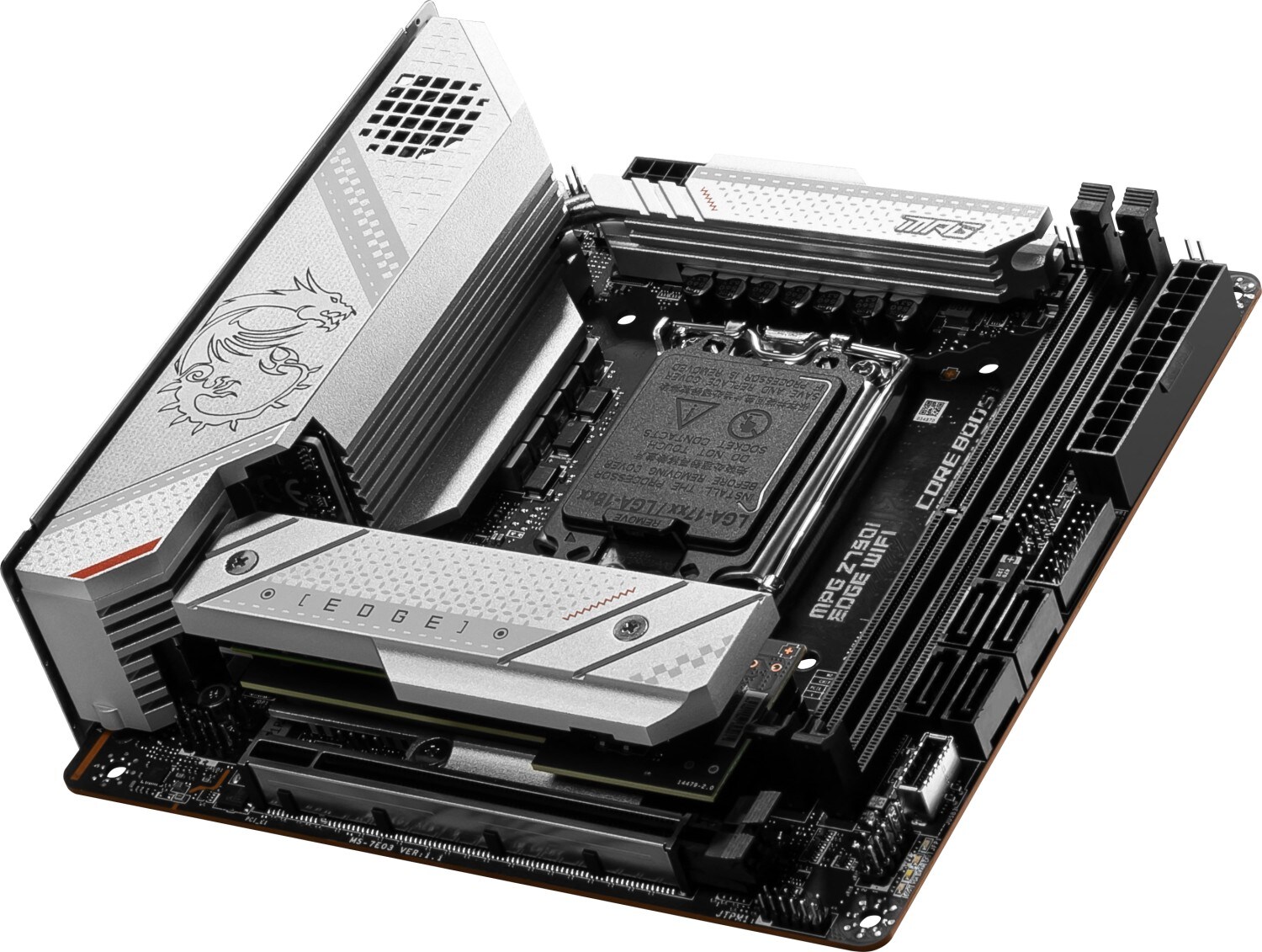 MSI MPG Z790I EDGE WIFI ATX Mainboard Sockel 1700 M.2/WIFI/BT/LAN/HDMI/USB-C