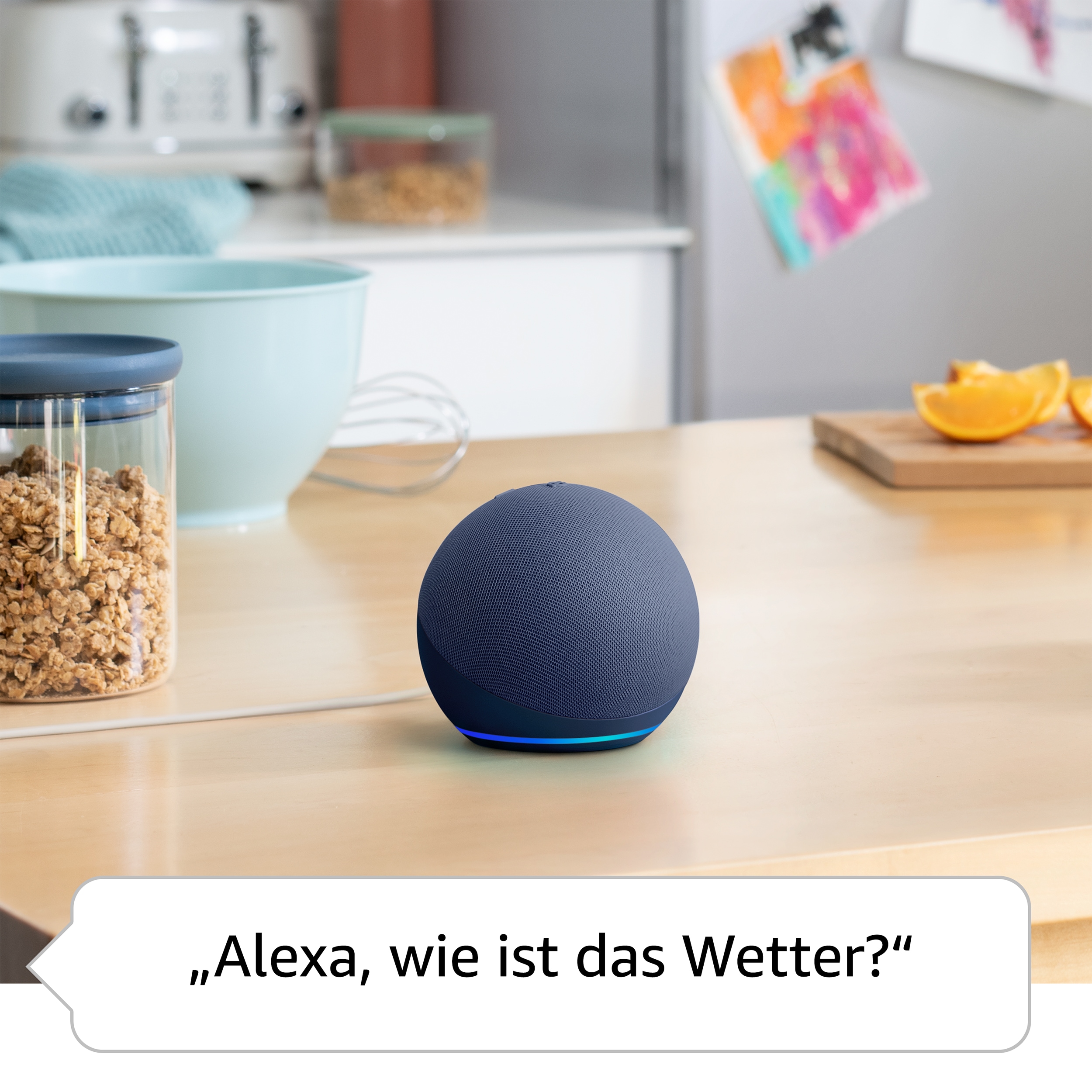 Amazon Echo Dot (5. Gen.) smarter Lautsprecher mit Alexa Tiefseeblau