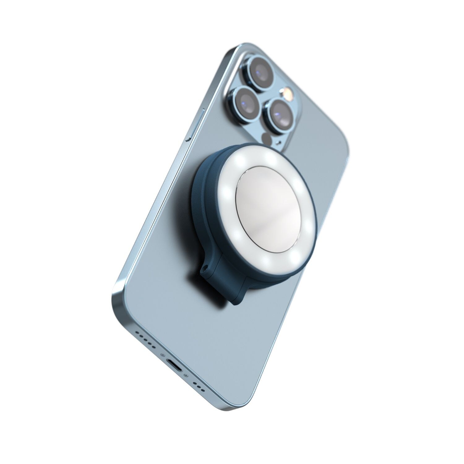 ShiftCam SnapLight magnetisches LED Ringlicht für Smartphone, Abyss Blue