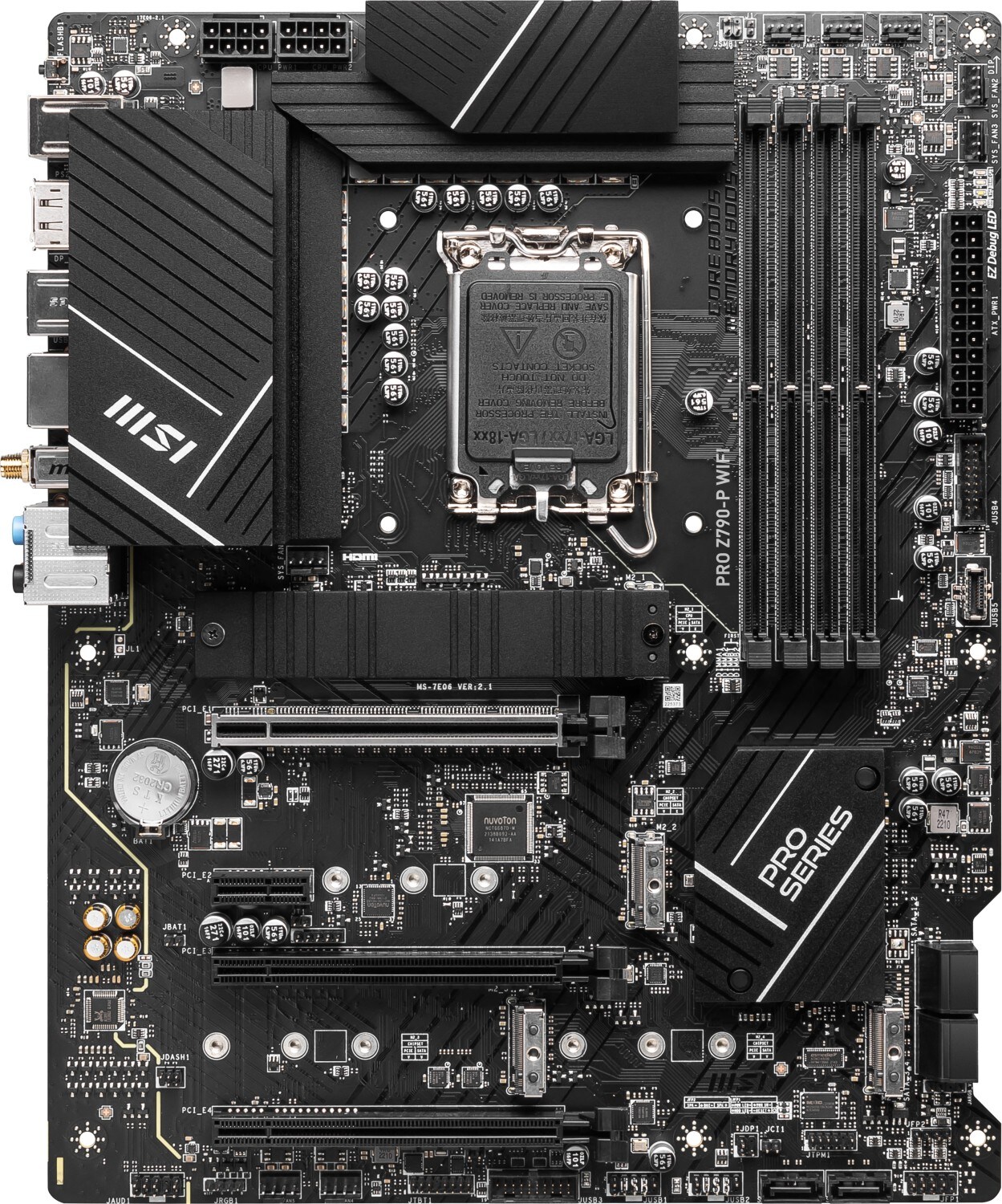 MSI PRO Z790-P WIFI ATX Mainboard Sockel 1700 WIFI/BT/M.2/LAN/HDMI/DP/USB-C