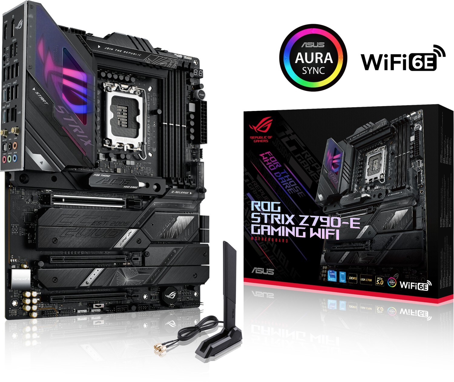 ASUS ROG STRIX Z790-E GAMING WIFI ATX Mainboard Sockel 1700 DP/HDMI/M.2/WIFI/BT