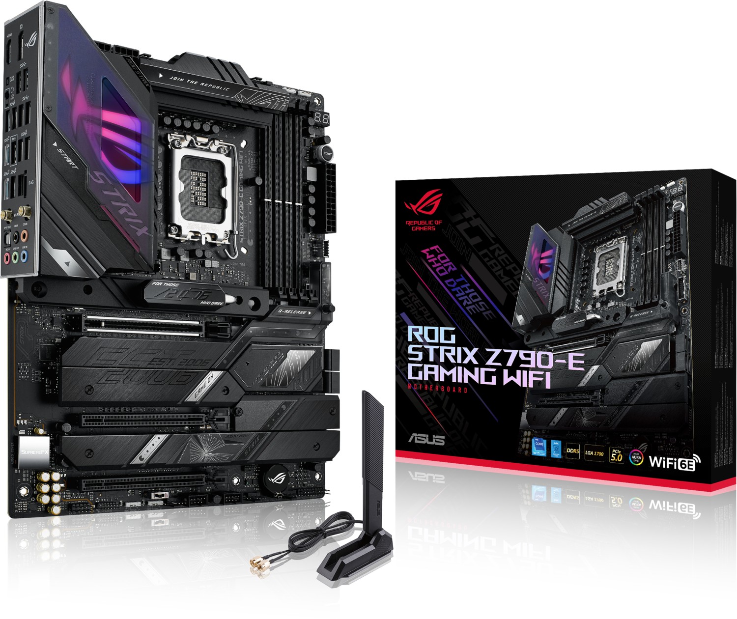 ASUS ROG STRIX Z790-E GAMING WIFI ATX Mainboard Sockel 1700 DP/HDMI/M.2/WIFI/BT