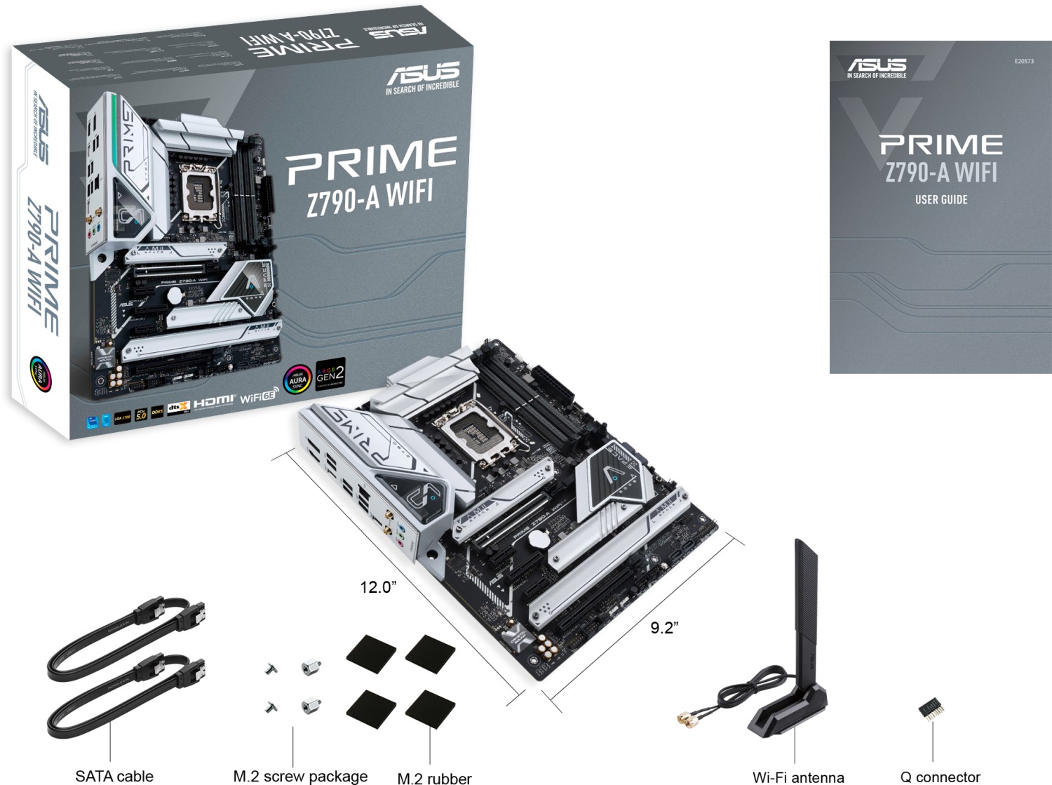 ASUS PRIME Z790-A WIFI ATX Gaming Mainboard Sockel 1700 DP/HDMI/M.2/USB3.2-C