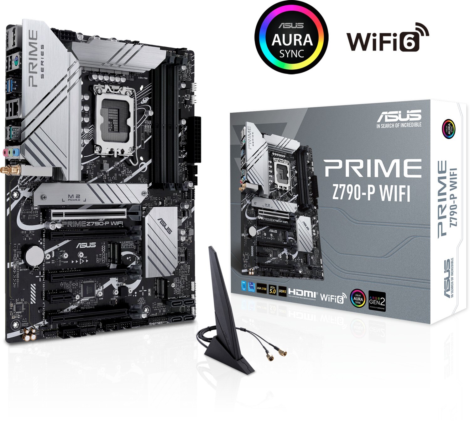 ASUS PRIME Z790-P WIFI ATX Gaming Mainboard Sockel 1700 DP/HDMI/M.2/USB3.2-C