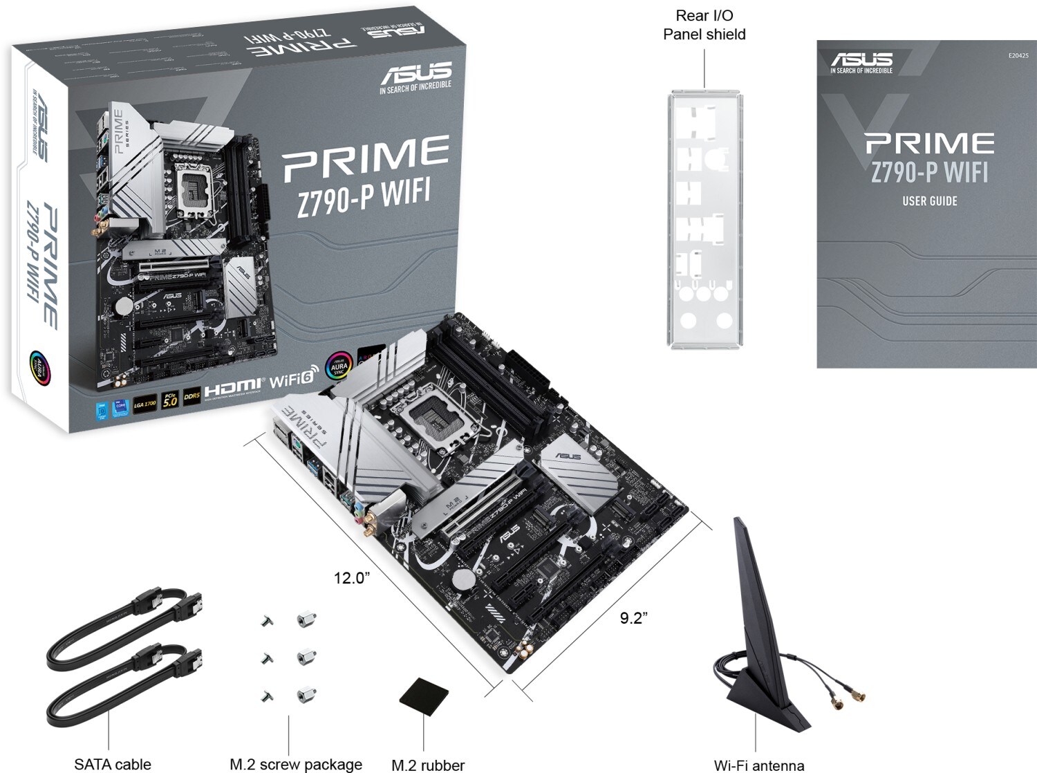 ASUS PRIME Z790-P WIFI ATX Gaming Mainboard Sockel 1700 DP/HDMI/M.2/USB3.2-C