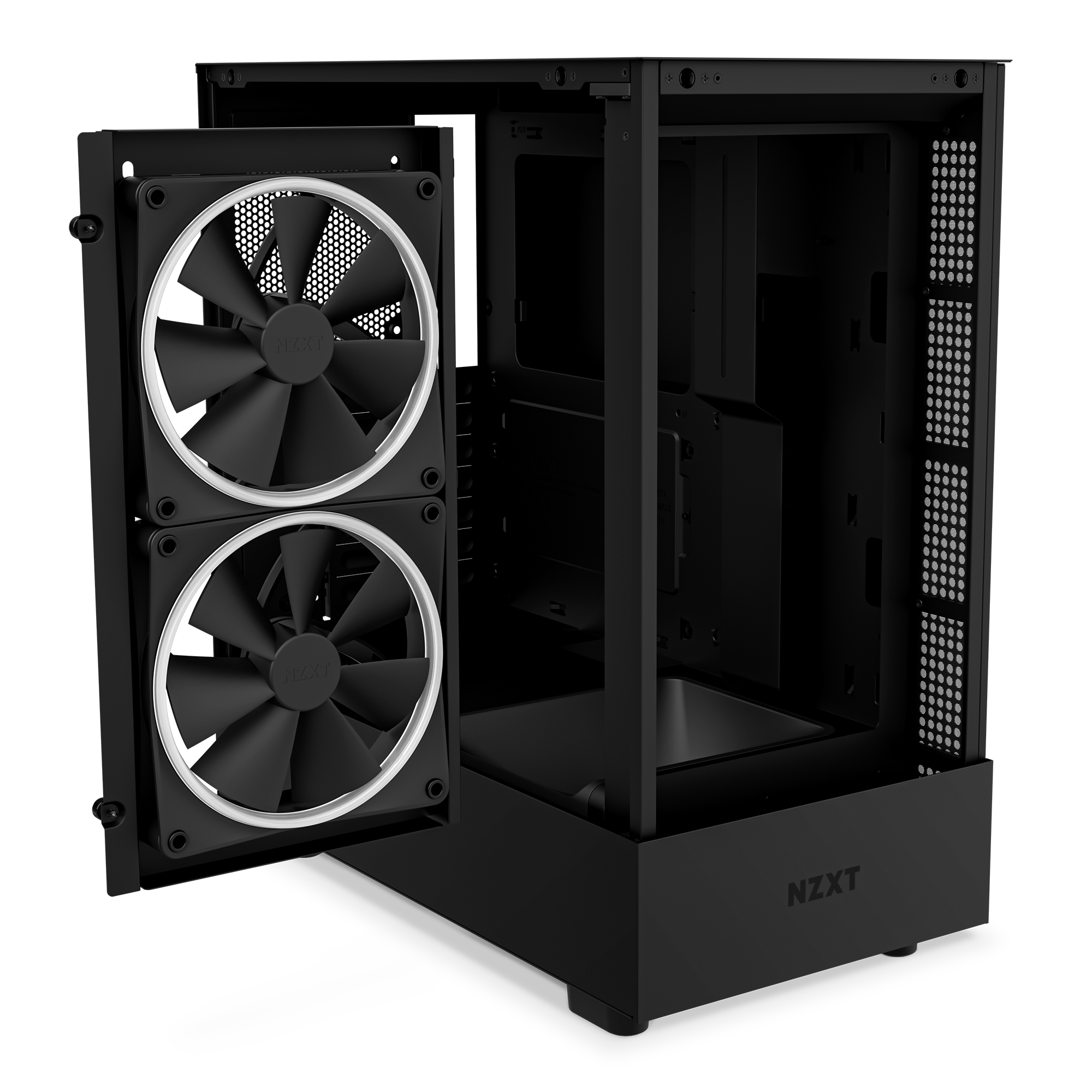 NZXT H5 Elite Midi Tower ATX Gehäuse schwarz mit Sichtfenster und RGB