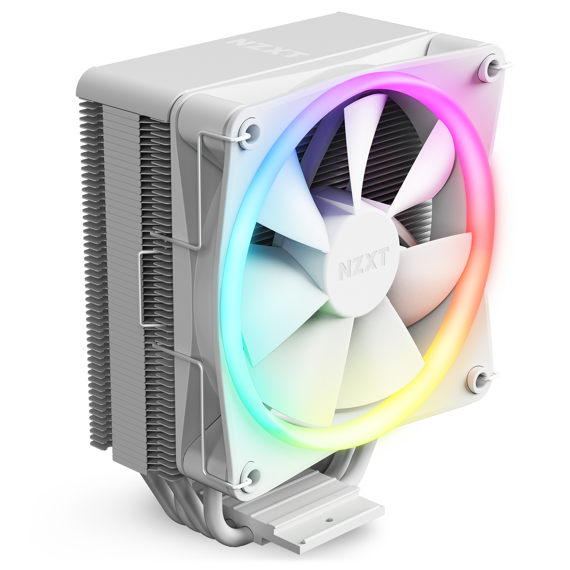 NZXT T120 RGB CPU Kühler für AMD und Intel CPU, 120 mm Lüfter, weiss