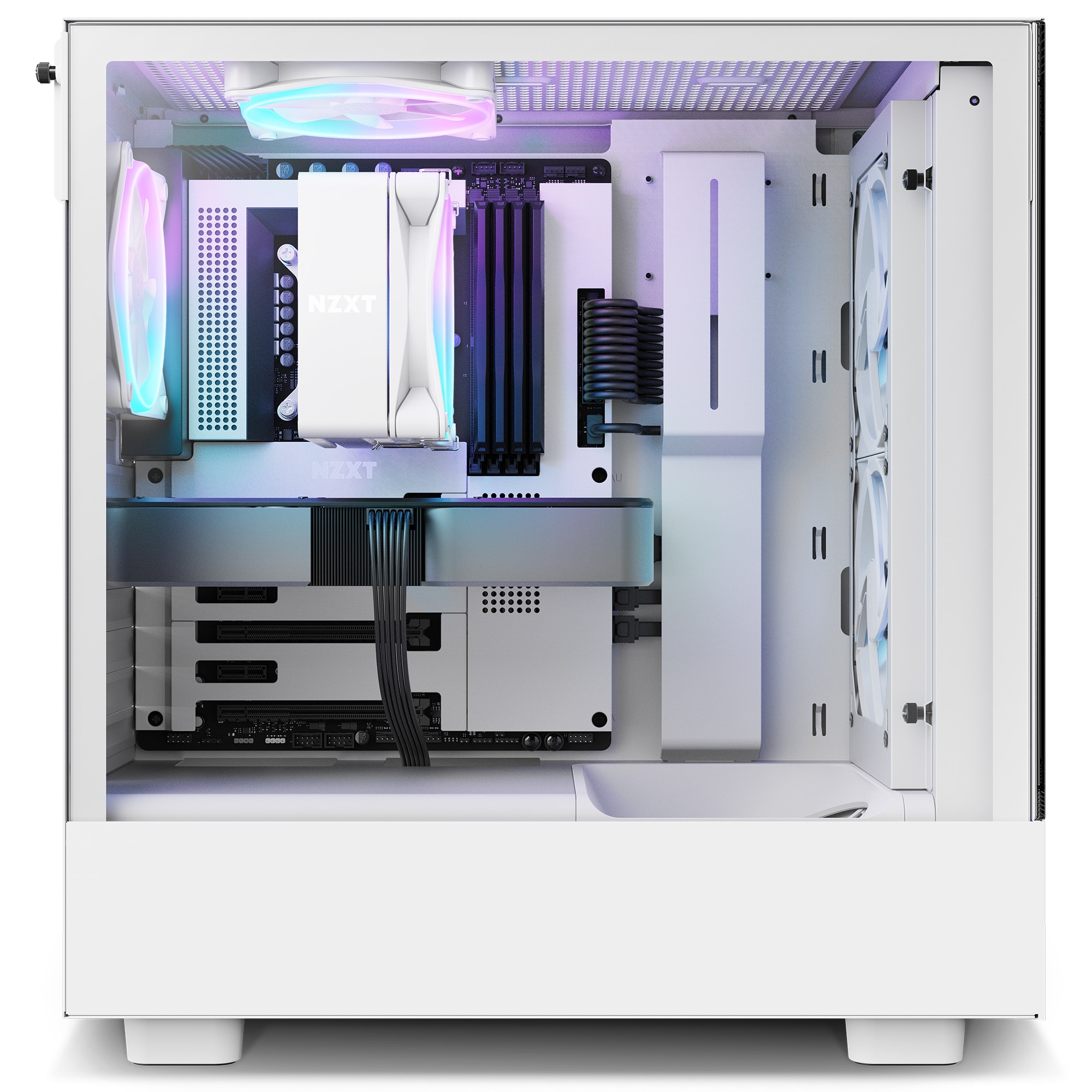 NZXT T120 RGB CPU Kühler für AMD und Intel CPU, 120 mm Lüfter, weiss