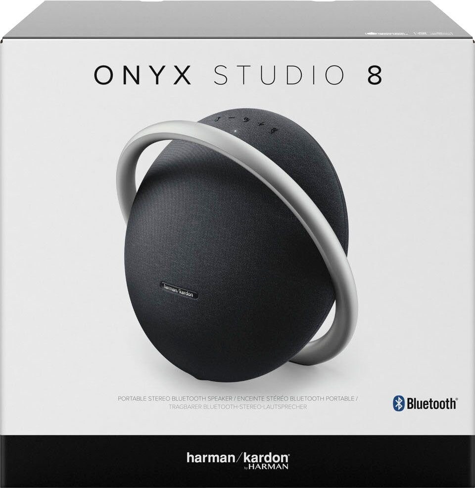Studio Cyberport ++ 8 Tragbarer Bluetooth-Stereo-Lautsprecher Harman/Kardon schwarz Onyx