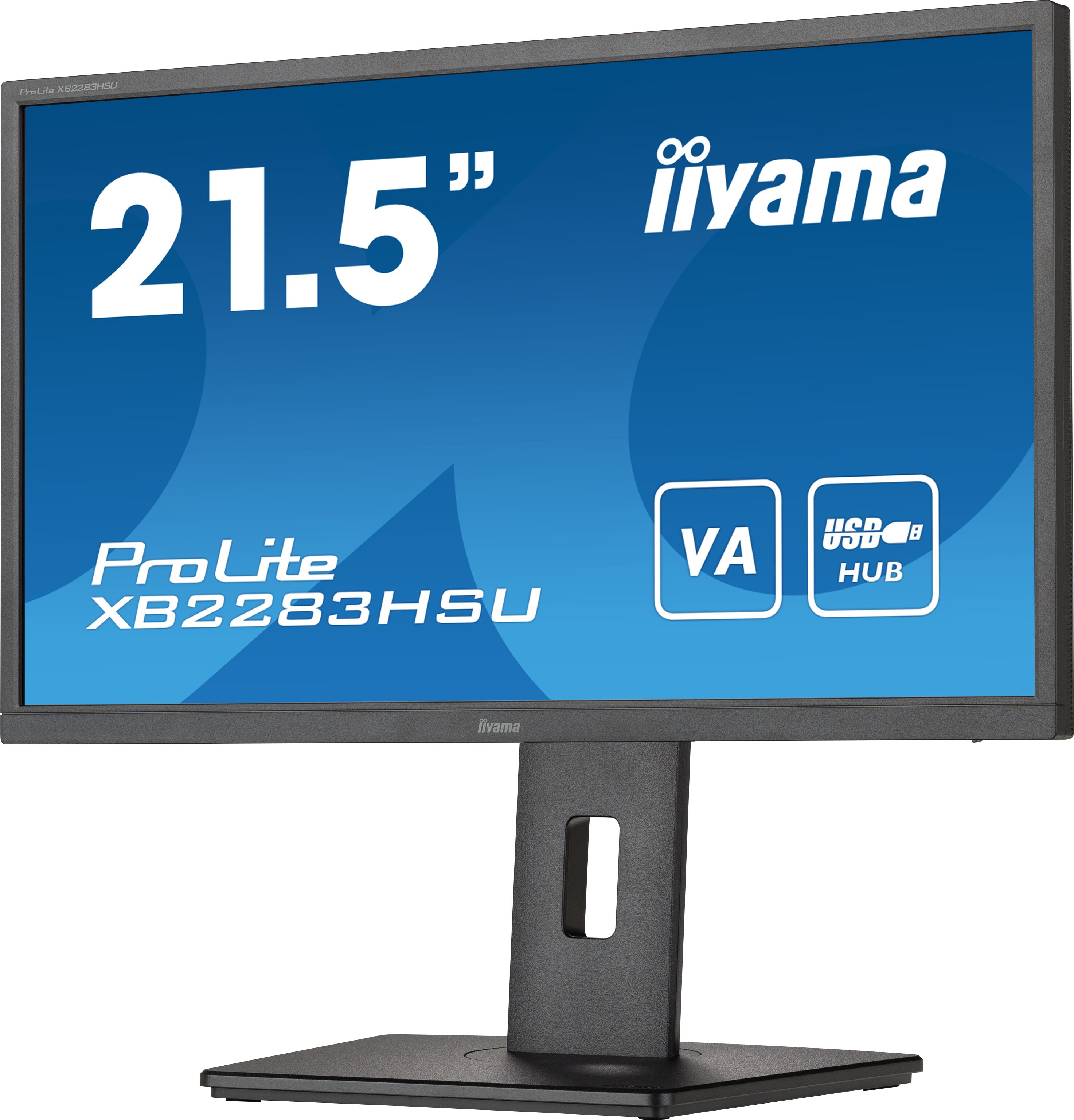 iiyama ProLite XB2283HSU-B1 54,6cm (21,5") FHD VA Office-Monitor HDMI/DP/USB HV