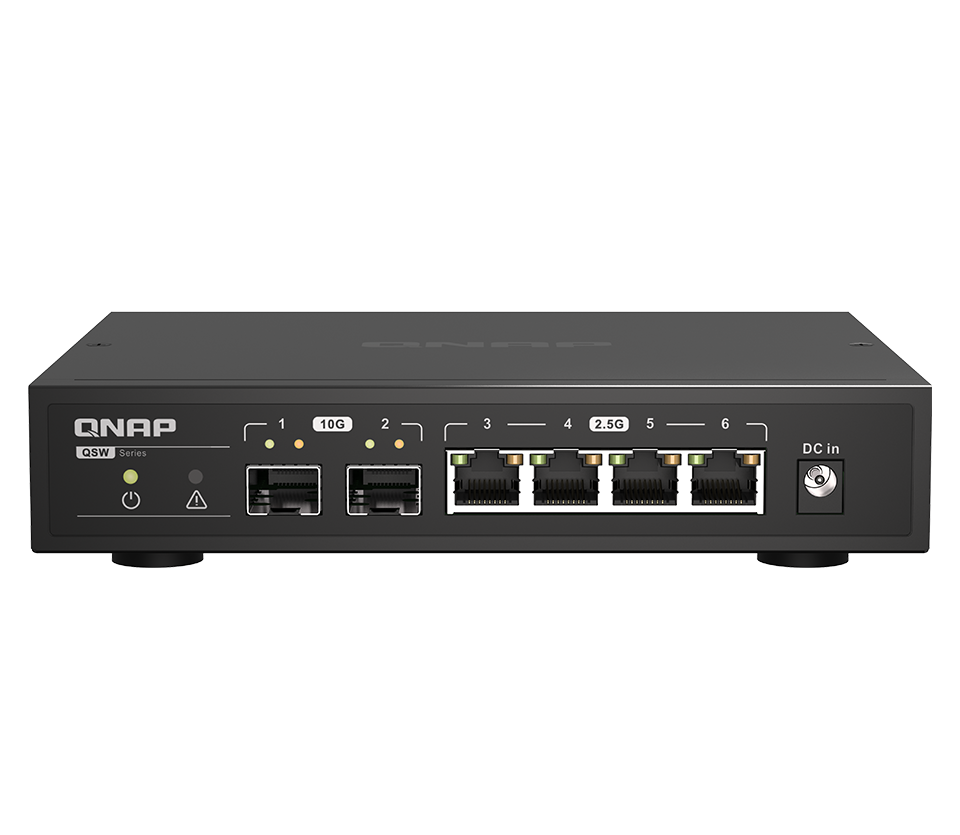 QNAP QSW-2104-2S 10/2,5 GbE Switch Unmanaged 6-Port