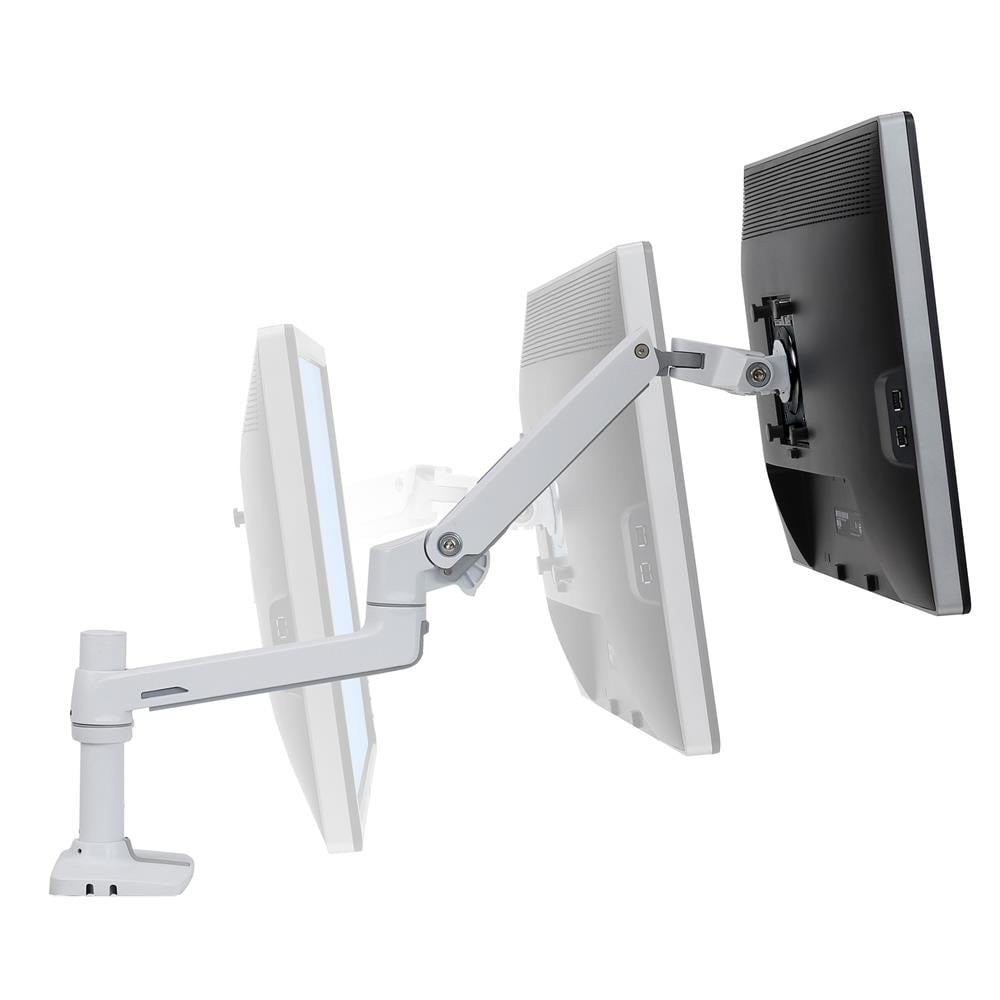 Ergotron 45-608-216 HX Monitorarm Tischhalterung weiß