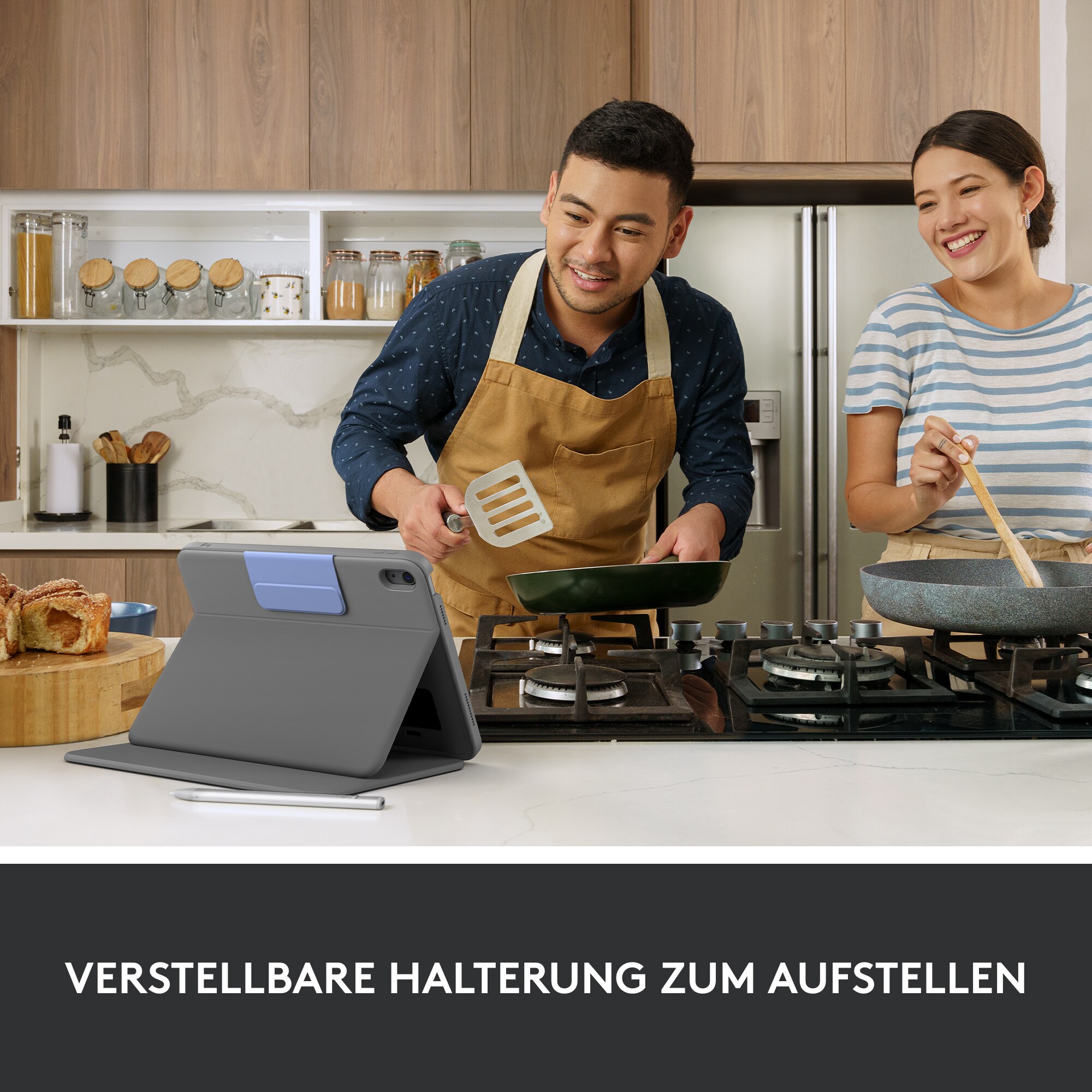 Logitech Rugged Folio Hülle und Tastatur für Apple iPad 10,9" (2022)