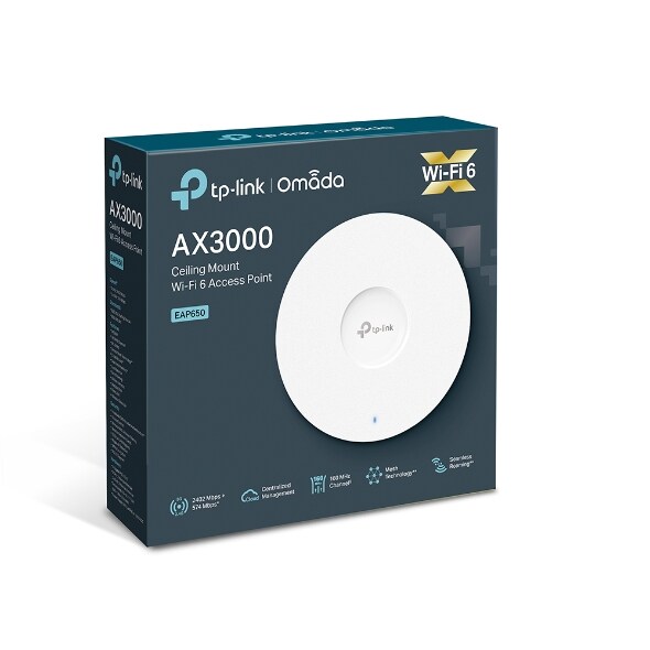 TP-LINK EAP650 AX3000 WiFi 6 Accesspoint zur Deckenmontage