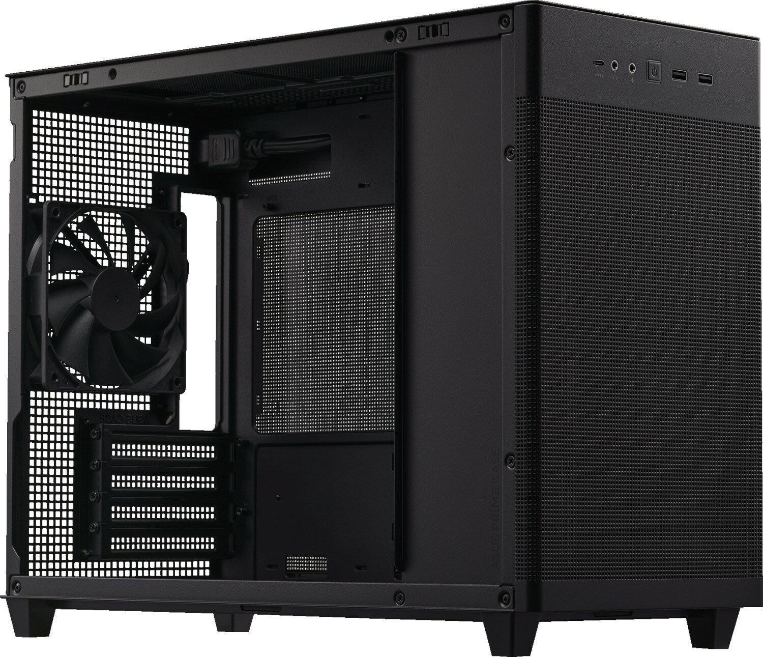 ASUS Prime AP201 mATX Midi-Tower Gaming Gehäuse schwarz