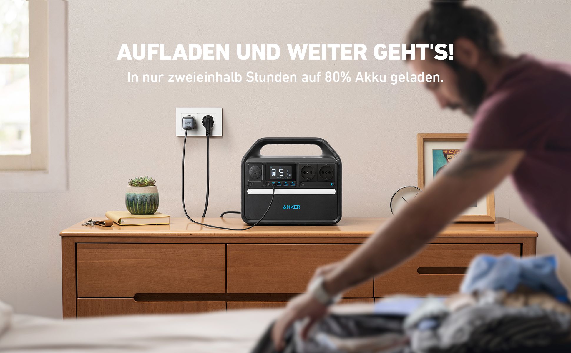 Anker 535 Tragbare Power Station Solargenerator