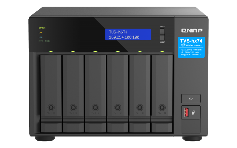 QNAP TVS-h674-i5-32G NAS System 6-Bay Intel Core i5