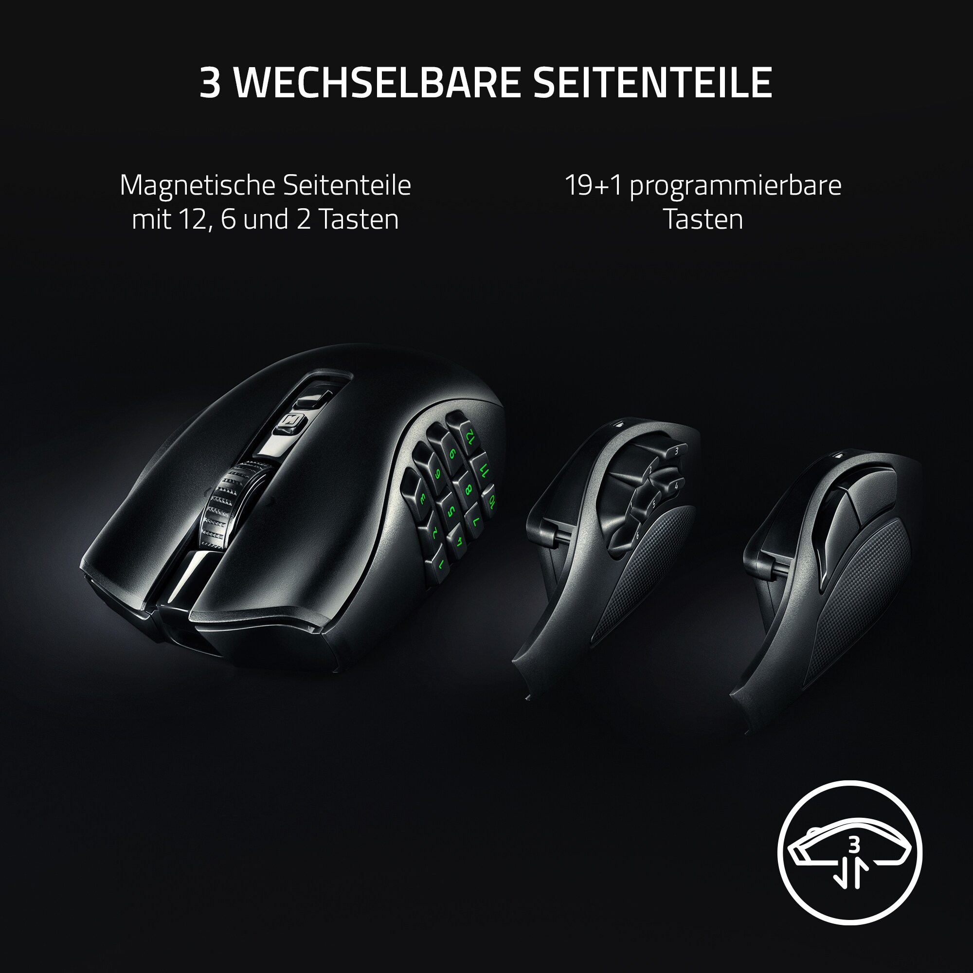 RAZER Naga V2 Pro Kabellose MMO Gaming Maus